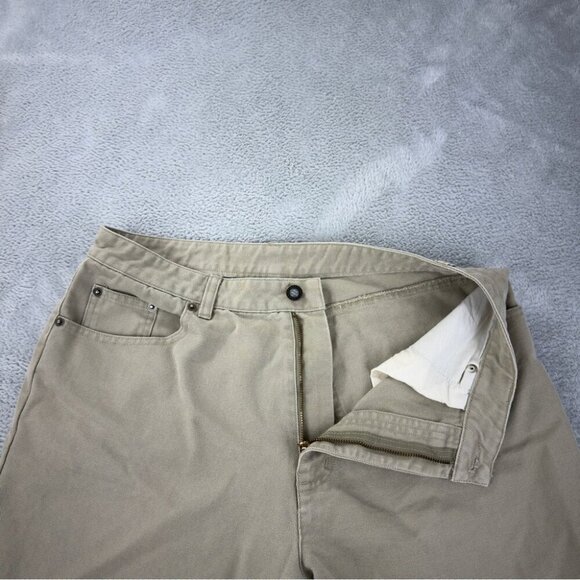 Patagonia Women's Size 31x30 Classic Straight Leg Beige Pants 100% Cotton - Picture 6 of 10